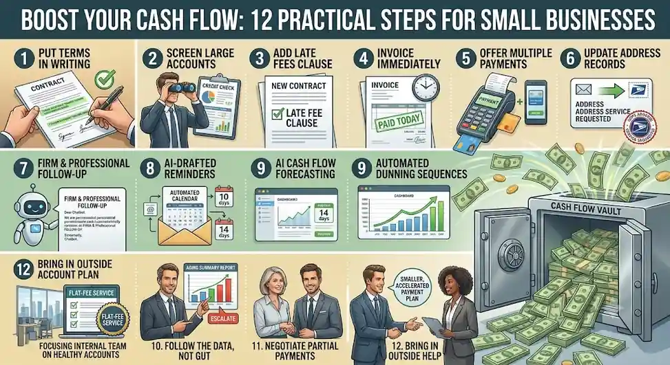 steps to follow to improve cash flow for your small business